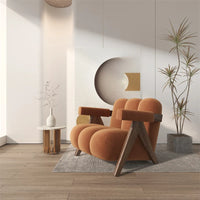 Minimalist Lounge Chair Upholstered Accent Chair