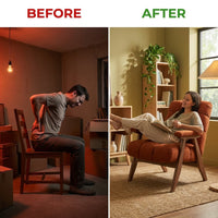 Upholstered Accent Chair Built for Modern Living, Solid Wood Frame, Plush Cushioning, Contemporary Style — Before & After